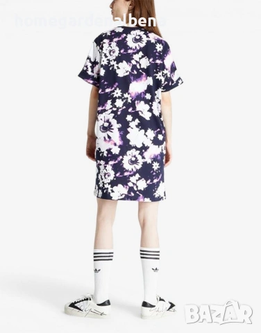 Adidas Originals Dress Multicolor HER Studio London Дамска Рокля – Флорален Принт – 100% Памук , снимка 2 - Рокли - 54575740