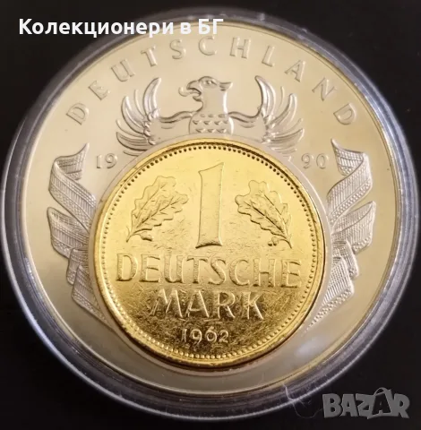 1 МАРКА 1962 ГОДИНА  В ПОСРЕРЕБРЕН ПЛАКЕТ