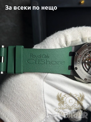 Audemars Piguet Offshore green Мъжки Часовник С Автоматичен Механизъм Код Chronolux26, снимка 6 - Мъжки - 55079943