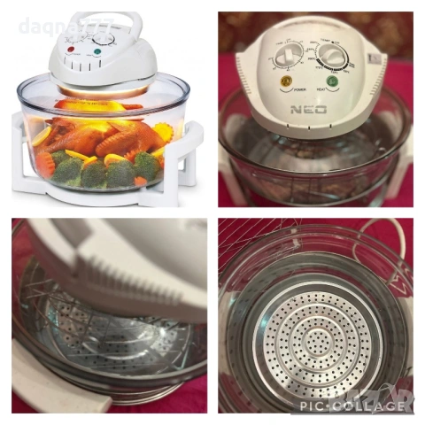 Халогенна фурна-скара NEO 1200-1400W, обем 12л, снимка 2 - Кухненски роботи - 54663528