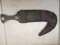 Стара арабска кама с кания.. нож щик каракулак меч сабя , снимка 3