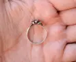 Стар дамски сребърен пръстен "Роза", снимка 4
