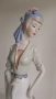 Vintage, порцеланова, английска статуетка на аристократична дама придружена от хрътка. , снимка 3