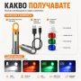 Мощен ръчен LED фенер къмпинг лампа различни цветове филтри за палатка, снимка 6
