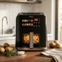 Еърфрайър с горещ въздух Oliver Voltz OV51980CE, 1200W, 4L, 10 програми, LED дисплей, прозорец, снимка 2