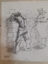 Стари рисунки подписани Илия Бешков,карикатура,илюстрация,стара картина,рисунка, снимка 3