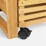 Декоративен шкаф - табуретка за съхранение Mercado Trade, Бамбук, Бежов , снимка 4