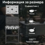 Газова печка/котлон HOMELUX с 5 котлона и стелаж на два етажа, 7.2kW, автоматично запалване, снимка 2