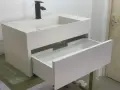 Бутиков умивалник мивка с шкаф за баня, снимка 3