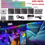 18 в 1 RGB LED Ambient Light за кола – Symphony режим, Dual Zone, APP контрол, пълен комплект, снимка 2