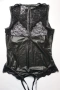 Cottelli Collection M (EU 40-42) луксозно кожено боди с отворено дъно и бюст, снимка 2