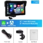 7" Навигация за Мотоциклет Мултимедия за мотор CarPlay Android Auto Водоустойчива IP67 Дисплей мото, снимка 9