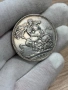 1 крона (Crown) 1891 г, Великобритания - сребърна монета, рядка , снимка 2