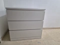 Скрин IKEA MALM с 3 чекмеджета в бял цвят и изчистен скандинавски дизайн., снимка 4