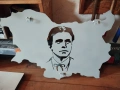 Метална стенна декорация „Васил Левски“ – Карта на България, снимка 2