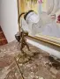 Страхотна антикварна бронзова френска фигурална лампа , снимка 9