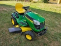 ТРАКТОРНА КОСАЧКА JOHN DEERE X165 .22.КОНЯ ПЕРФЕКТНА , снимка 17