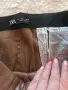 Нов дамски кожен панталон ZARA – размер L, снимка 2