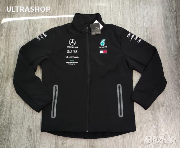 НОВО Mercedes XL Formula 1 AMG Softshell Мъжко оригинално софтшел горнище