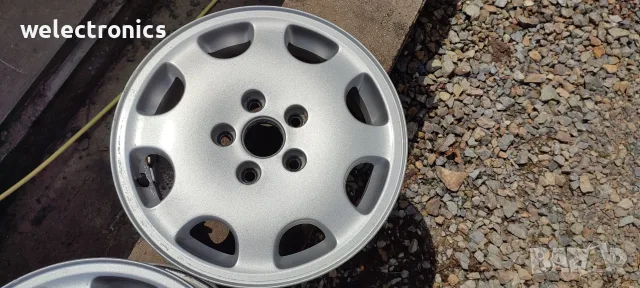 Алумивиеви оригинални джанти AUDI 15 цола 5x112 6J ET45 57.1 - 5броя, снимка 2 - Гуми и джанти - 55680521