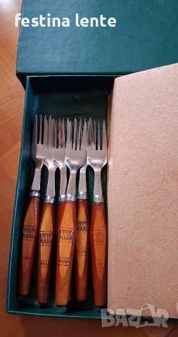 Руски комплект прибори/ссср/неупотребявани, снимка 3 - Прибори за хранене, готвене и сервиране - 54202017