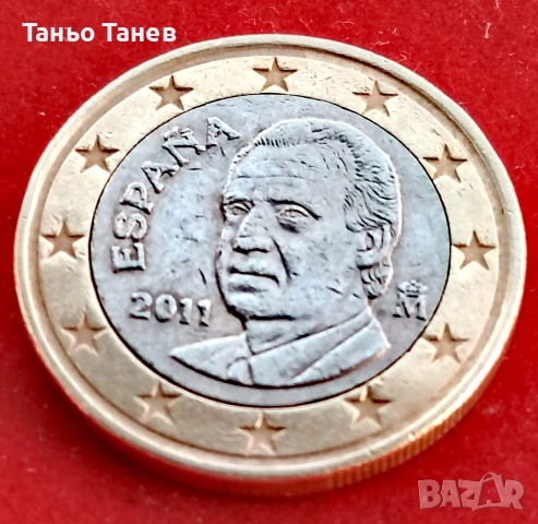 Една много странна Испанска монета от 1Евро 2011г.