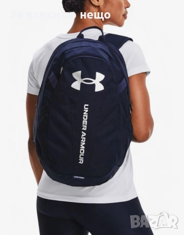 UNDER ARMOUR Hustle Lite Backpack Navy Тъмносиня Раница Код P2683, снимка 3 - Раници - 55047350