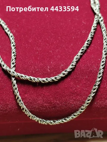 Сребърна верижка , снимка 2 - Колиета, медальони, синджири - 55600110