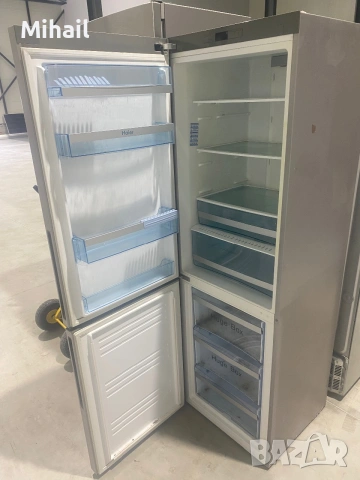 Haier  No Frost | Inox | 190см | Голям Хладилник с Фризер, снимка 3 - Хладилници - 54981921