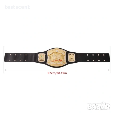 Висок клас кожен шампионски колан WWE 2010 John Cena  Spinner Championship Belt Mattel Replica Toy, снимка 7 - Фен артикули - 54697092