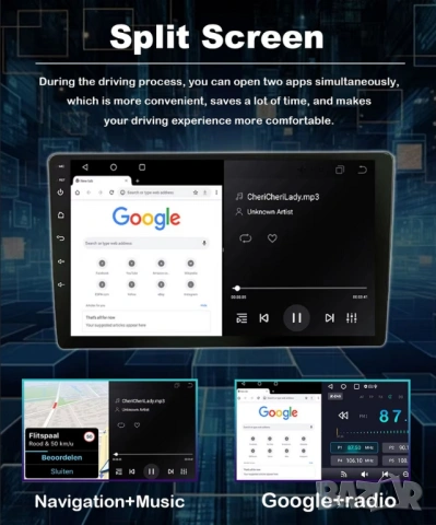 Honda CR-V_2 2001-2006 9” 2-DIN с Android 14, 4G/LTE, 6/128GB, CarPlay и AndroidAuto , снимка 11 - Аксесоари и консумативи - 54162612