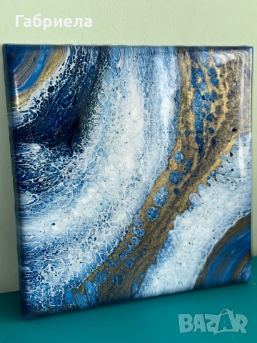 Абстрактна картина от епоксидна смола 