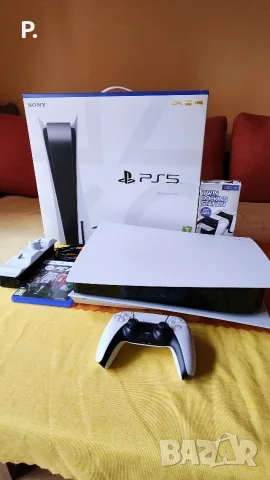 PS5 Disk Edition / Конзола Playstation 5 Disc Edition 825GB White CFI-1116A + FC26 + Докинг Станция, снимка 3 - PlayStation конзоли - 55428103
