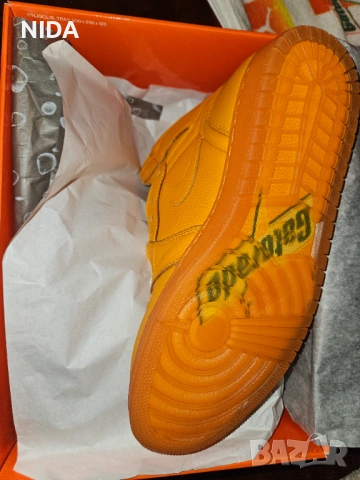Маратонки Nike Air Jordan 1 Retro Hi “Gatorade” - 45 EU / 10 UK - Нови - Уникат!, снимка 6 - Маратонки - 54804740