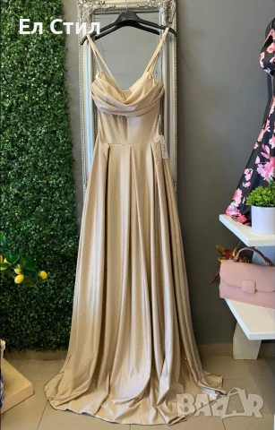 ⚜️Дълга сатенена рокля.50 евро.Универсален размер. , снимка 3 - Рокли - 53966992