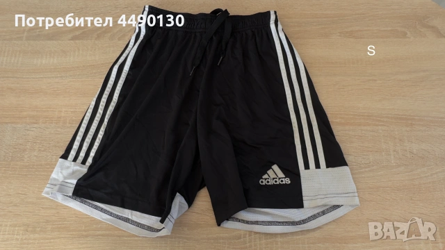 adidas черни мъжки футболни шорти размер s като ново