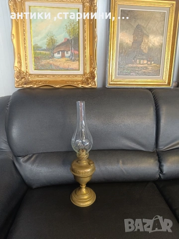 Стара газова лампа , снимка 4 - Антикварни и старинни предмети - 54876457
