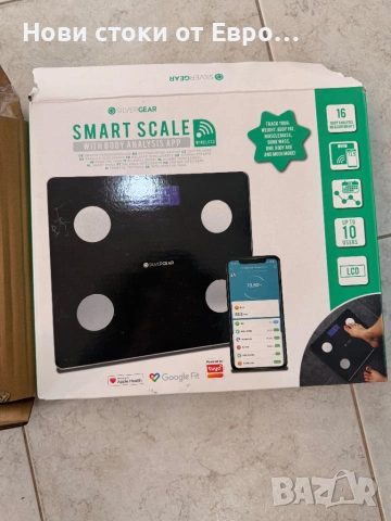 Smart кантар с LCD дисплей -за тегло, телесни мазнини, мускули и др  Smart кантар с LCD дисплей .За 