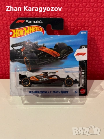 🔥 Hot Wheels Formula 1 McLAREN болид | Ново / Sealed | Колекционерска количка