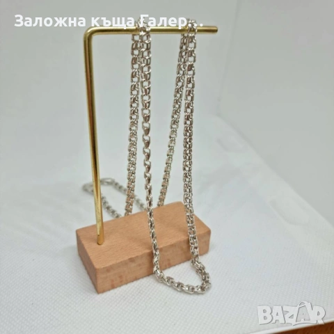Нов сребърен синджир Бисмарк, 925, 18,95 г, снимка 3 - Колиета, медальони, синджири - 54214763