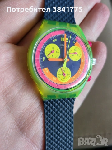 Vintage Swatch Watch Grand Prix SCJ101 1992 Chrono, снимка 2 - Мъжки - 53985275