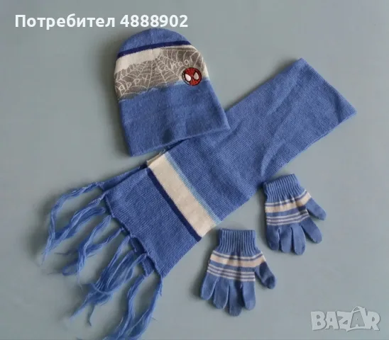 Детски зимни комплекти от шапка, шал и ръкавици, снимка 2 - Шапки, шалове и ръкавици - 55465561
