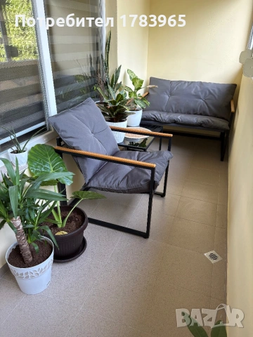 Градински сет, снимка 4 - Градински мебели, декорация  - 54337096