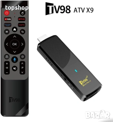 Нов на Български TV98 Android TV 14 Ultra HD 4K 8K 2GB RAM 16GB ROM Двубандов WiFi 5G  , снимка 8 - Плейъри, домашно кино, прожектори - 55007196