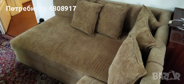 Продавам ъглов диван + 2 фотьойла, снимка 2 - Дивани и мека мебел - 54767913