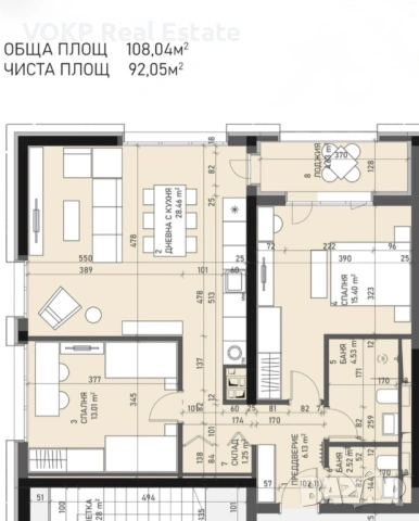 3 стаен апартамент в София, снимка 4 - Апартаменти - 54375448
