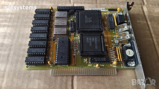 Ретро видео карта Paradise Systems PEGA2A 256KB 8-bit ISA, снимка 5 - Видеокарти - 54009880