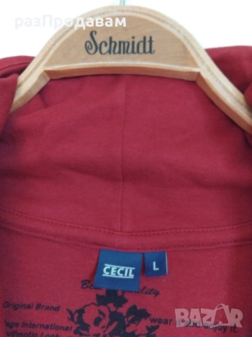 Дамска Блуза- ластична- Vintage- марка CECIL- Germany- 100 % Памук, снимка 2 - Туники - 54607293