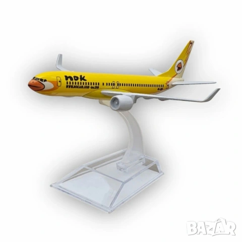 Бойнг 737 самолет модел макет NOK метален B737 ниско тарифни low cost евтини билети изгодно пътуване, снимка 3 - Колекции - 54750443
