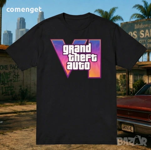 NEW 2026! Тениски GTA 6 - 5 цвята! Или поръчай модел с ТВОЯ идея!, снимка 2 - Тениски - 55145328
